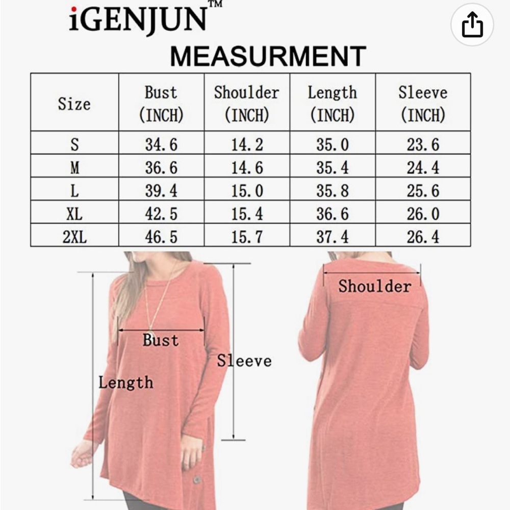 Genjun Asymmetrical Top - Picture 4 of 4
